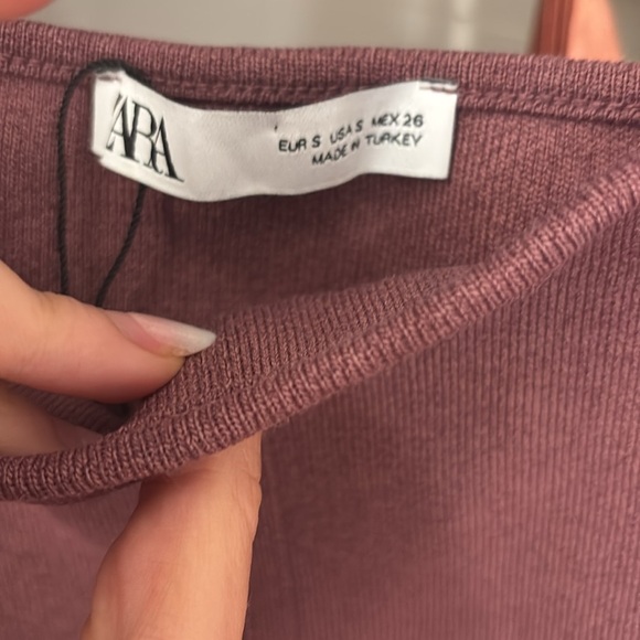Zara Plum Knit Top - Picture 5 of 10